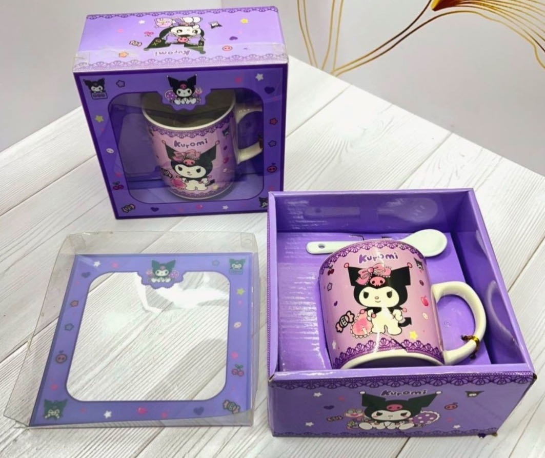 Кружка «Kuromi», 350 мл, фарфор, 1 шт.