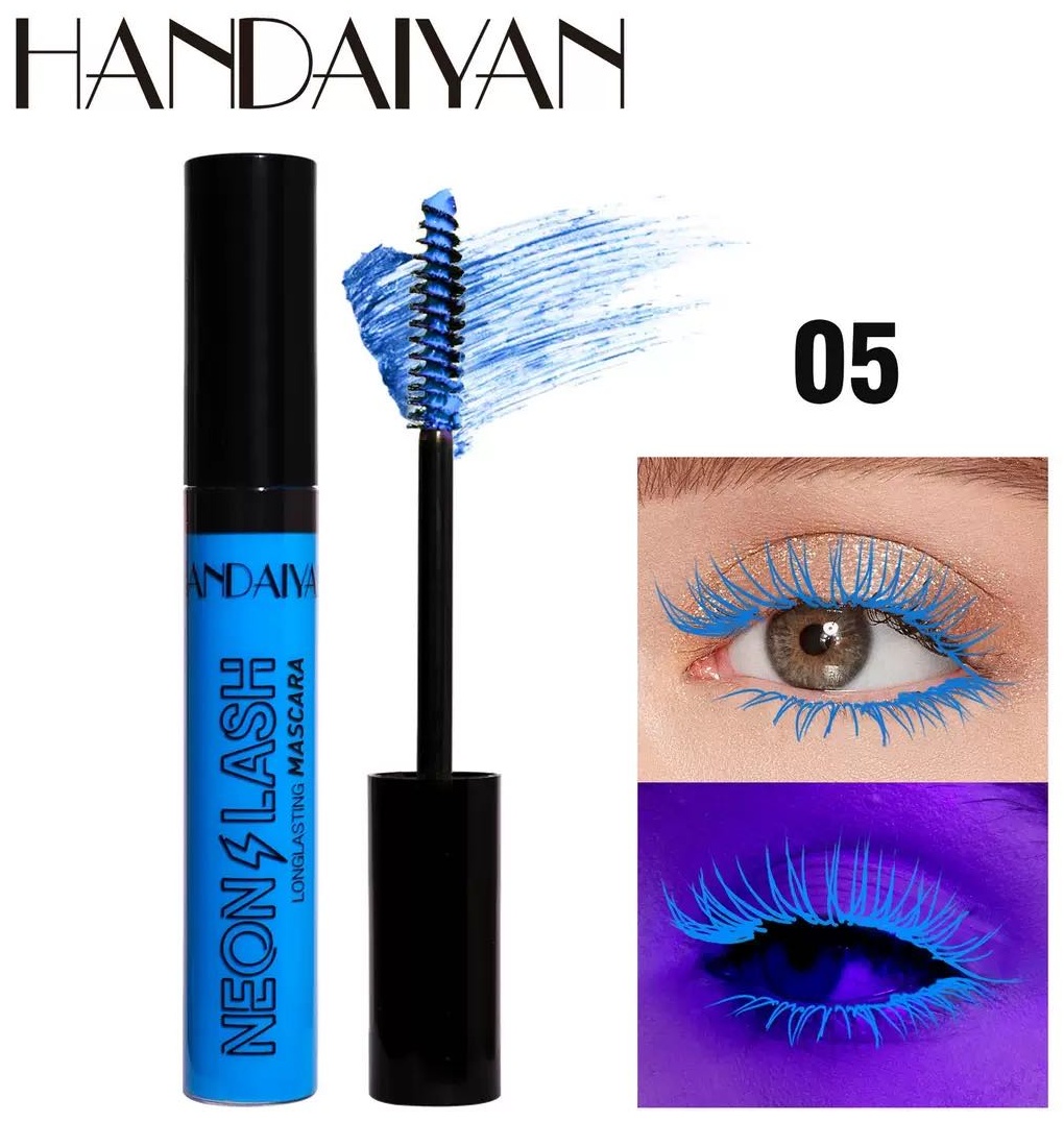 Тушь для ресниц HANDAIYAN Neon Lash для объема, удлиняющая синий