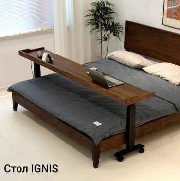Стол компьютерный IGNIS 8108c, 160х50x125 см, коричневый