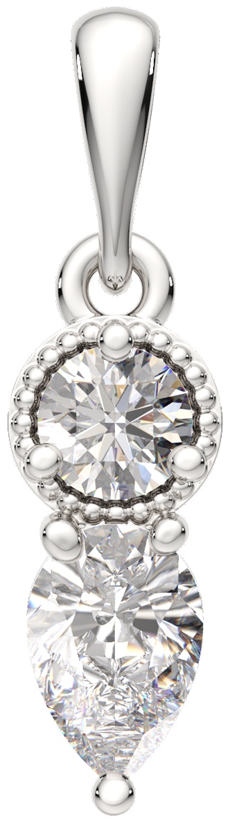 Подвеска Lucente Silver ZO-0440132 вес 0.75 г серебро, фианит
