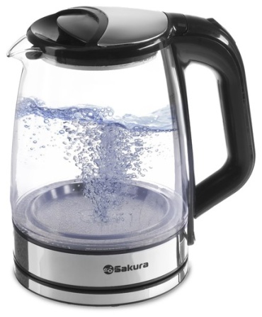 Электрочайник Sakura SA-2722BK прозрачный