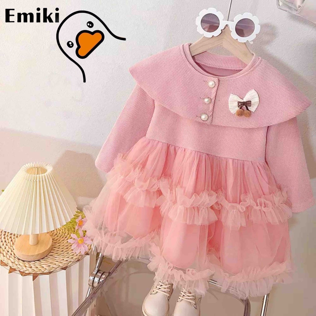 Нарядное платье Emiki розовый