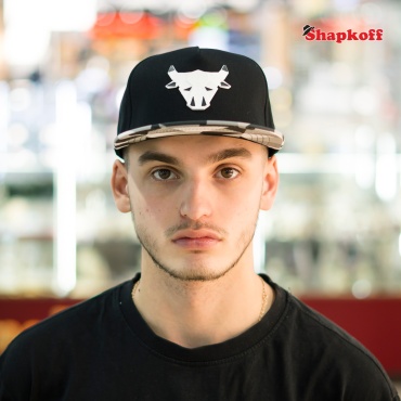 Бейсболка Shapkoff размер универсальный, черный, белый