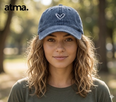 Кепка ATMA brand размер универсальный, джинсовый синий