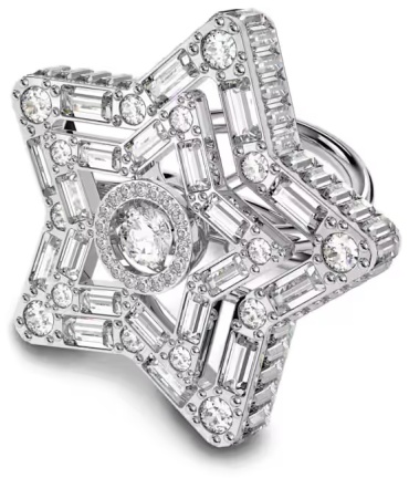 Кольцо Swarovski 5626367 размер 15.5 ювелирный сплав, цирконий, кристаллы Swarovski