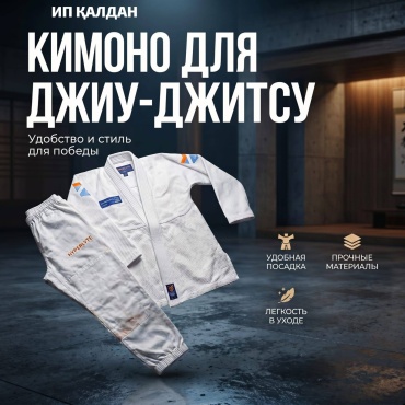 Кимоно для джиу-джитсу белый 116
