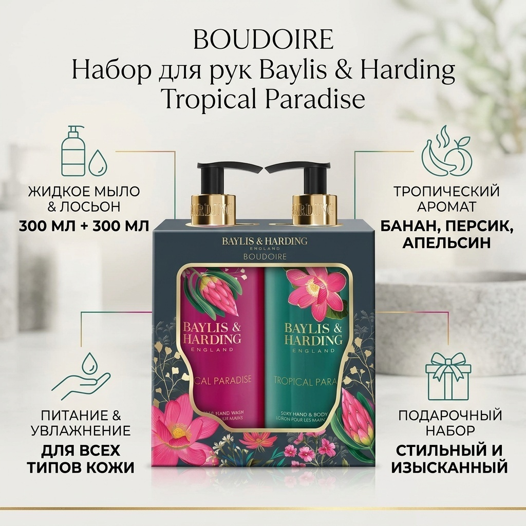 BAYLIS & HARDING Boudoire Luxury Hand Care набор для тела унисекс