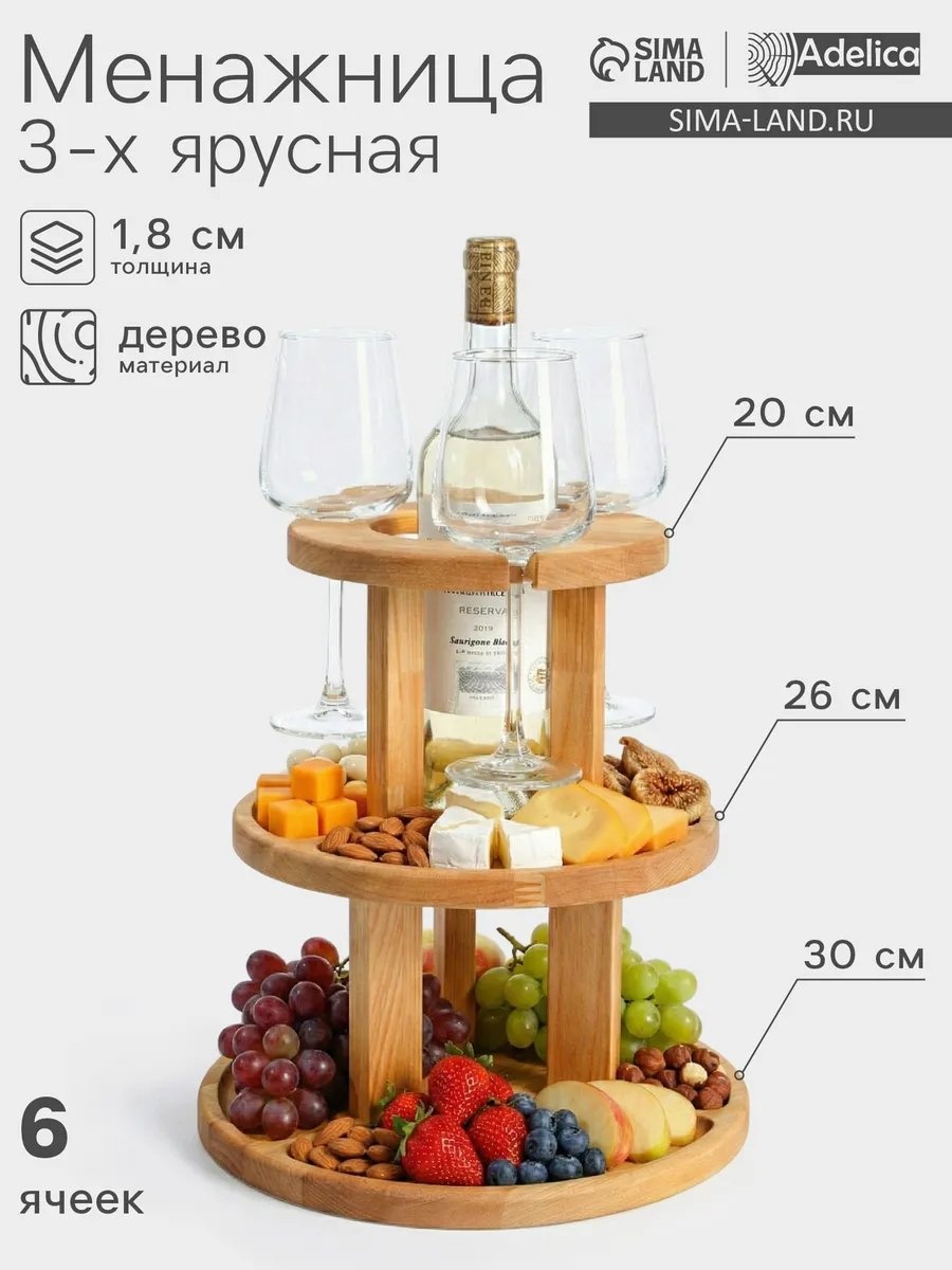 Adelica менажница 701583525 круглая 1 шт