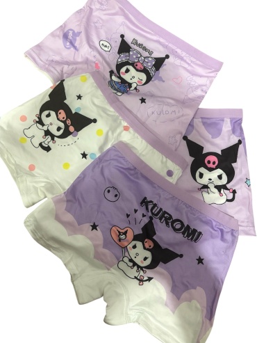 Шорты Kuromi Куроми белый, фиолетовый, мультиколор