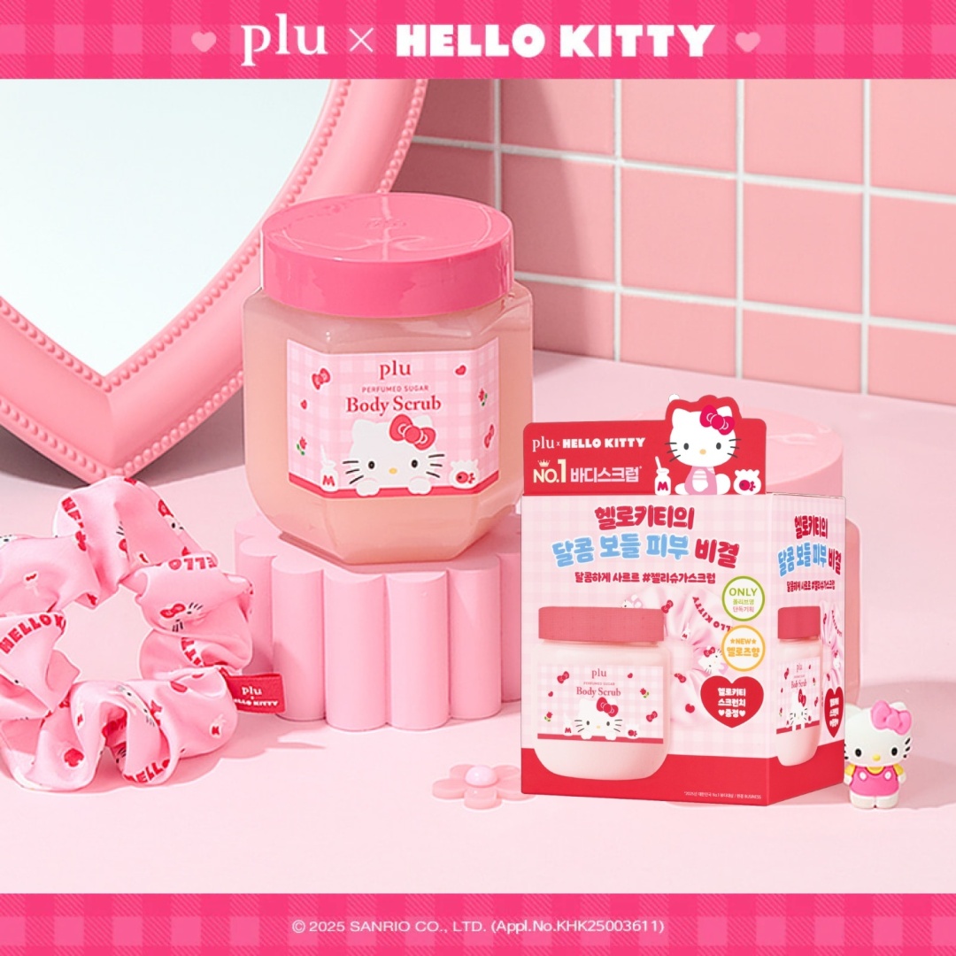Plu скраб PLU x HELLO KITTY Perfumed Sugar Body Scrub Melrose для тела 510 г