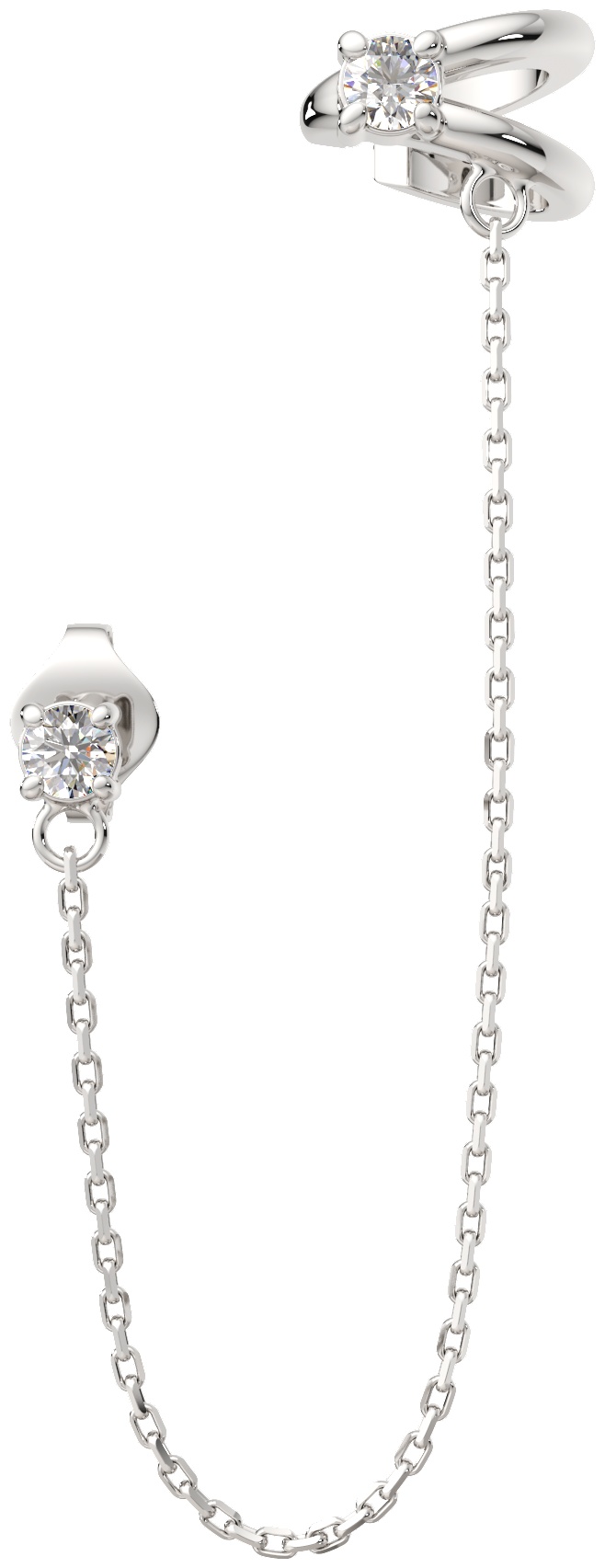 Моносерьга Lucente Silver ZO-03101028 вес 1.5 г серебро, фианит