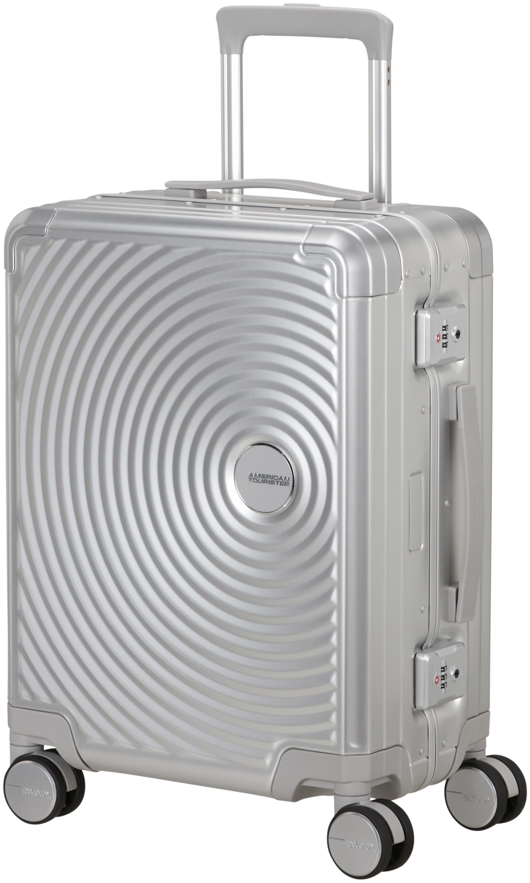Чемодан American Tourister SOUNDBOX ALU алюминий 39 л серебристый