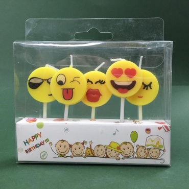 Свеча Happy birthday фигурная, 5 шт 5 см