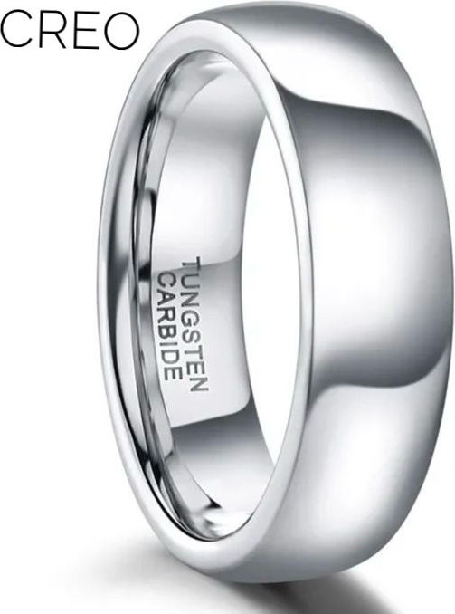 Кольцо обручальное CREO jewelry 642210025 размер 19 вольфрам, без вставок, серебристый