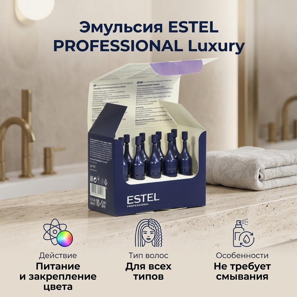 ESTEL PROFESSIONAL Luxury эмульсия 10 шт по 5 мл