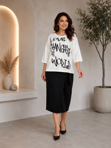 Костюм повседневный Woman brand черный, белый