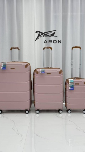 Чемодан ARON-IT поликарбонат 220 л розовый