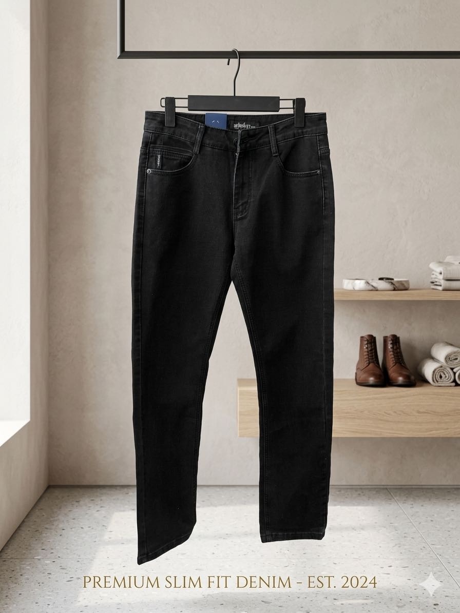 Джинсы зауженные Denim черный