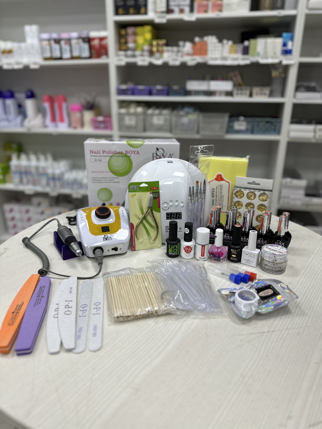 NAIL PRO набор для покрытия гель-лаком 35 шт