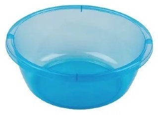STARS PLAST таз 94238-Син Чашка круглая прозрачная 1л STARS PLAST (Синий) 1 л