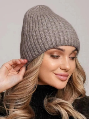 Шапка-бини Dika Knit размер 56, бежевый