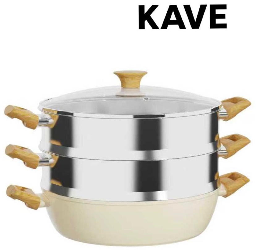 Мантоварка 4.8 л, KAVE нержавеющая сталь, количество ярусов: 2