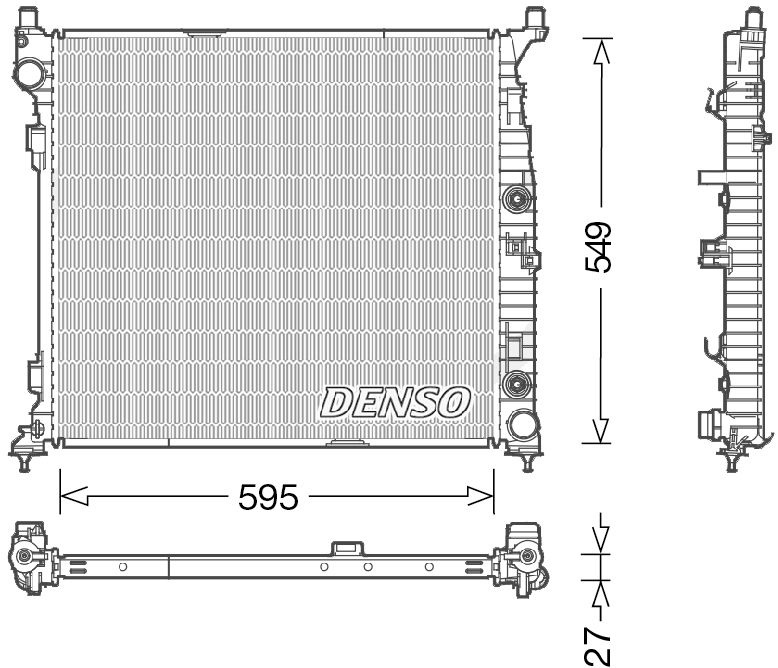 DENSO радиатор основной DRM17055