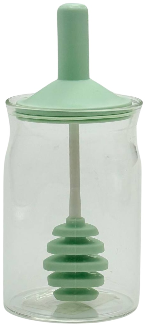 MIA HOME емкость для специй MH29116 Емкость с ложкой для меда SK-7278, стекло, пластик, силикон