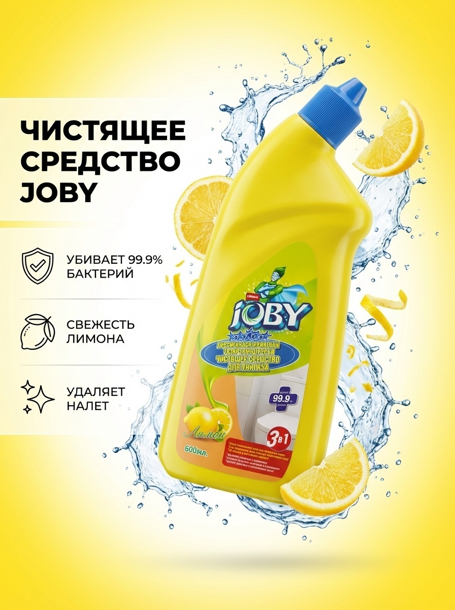 Чистящее средство для унитаза, Joby, 600 мл