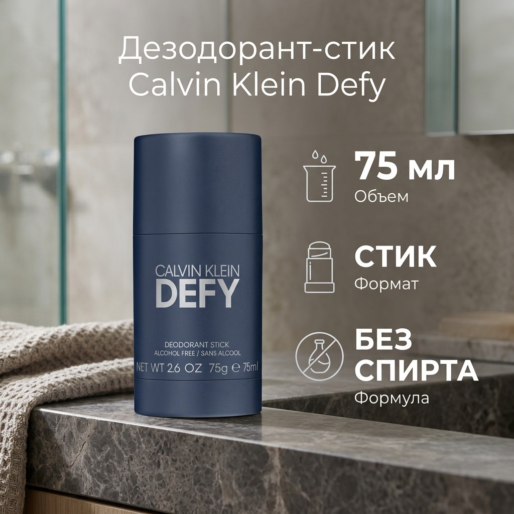 Calvin Klein Defy дезодорант для мужчин 75 мл