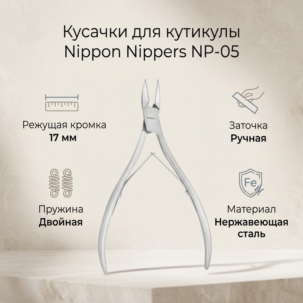 Nippon Nippers кусачки-щипчики 17 двойная 1 шт