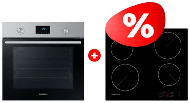 Samsung NV68A1145RS/WT + NZ64T3506AK/WT стальной