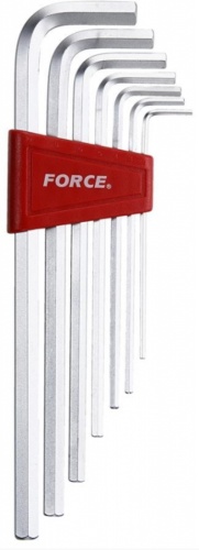 Шестигранный ключ Г-образный Force арт.5072XL, 7 шт