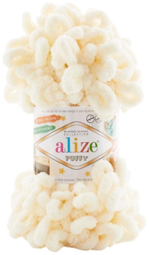 Моток Alize Puffy 01 Кремовый 9 м 100 г