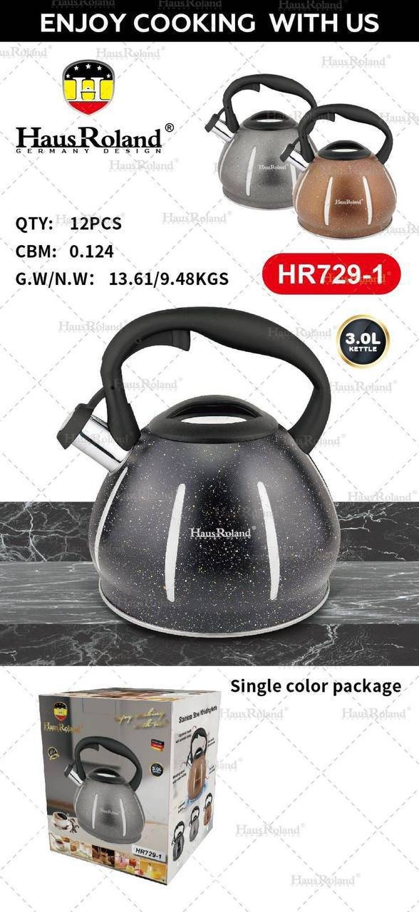 Haus Roland чайник HR729-1 HR729-1 3 л, металл