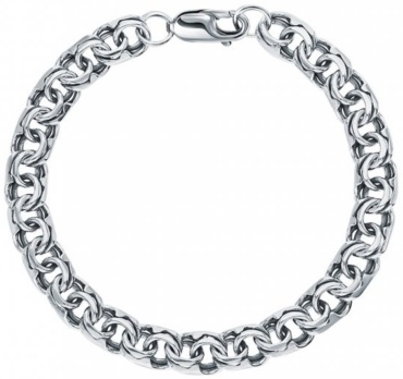 ASAL SILVER 790119 длина 20 см, вес 12 г серебро, плетение бисмарк