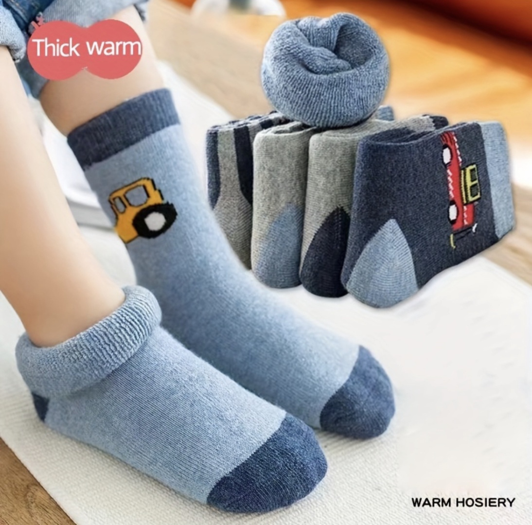 Носки Носки теплые для мальчиков 3-5 лет 5 пар мультиколор 3-5 лет