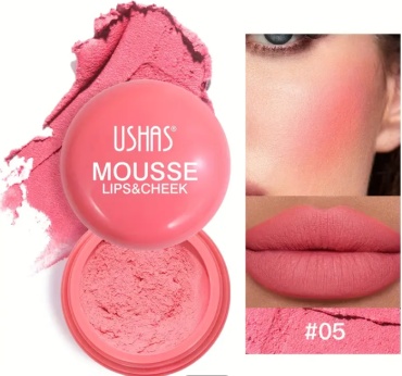 Ushas Mousse Lips & Cheeks 2 in 1 тинт для губ 05