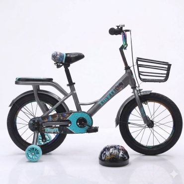 Велосипед TinyTi YS-006 2026 16 дюймов серый-синий