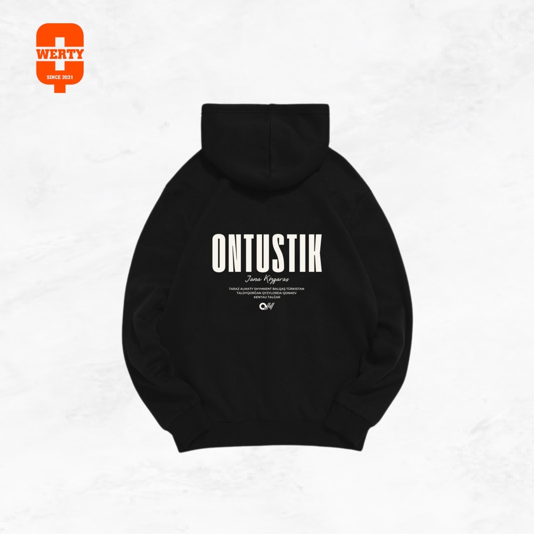 Худи QWERTY Ontustik  черный