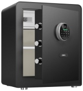 Сейф DELI ET631 ключевой, электронный, биометрический замок (380х450х320 мм)