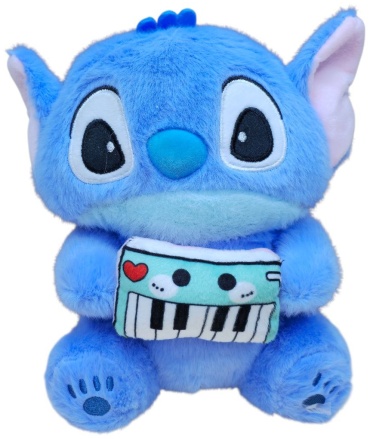 Мягкая игрушка Игрушки Со Склада Стич с пианино/Stitch, 23 см