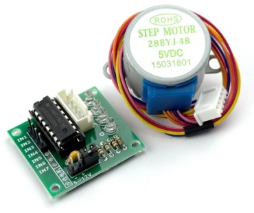 Двигатель ArduParts.kz Шаговый 28BYJ-48 с драйвером ULN 2003 (1140)