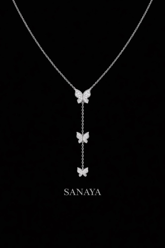 Колье Sanaya sanaya-1852- длина 45 см вес 5.8 г серебро, фианит