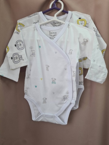 Боди Twins белый