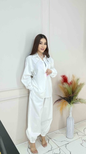 Костюм повседневный Swan fashion белый