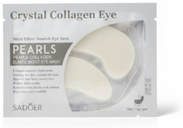 Маска для лица SADOER гидрогелевая Pearl Collagen Moisturizing Eye Mask - Жемчужно-коллагеновая маска для глаз 1 шт