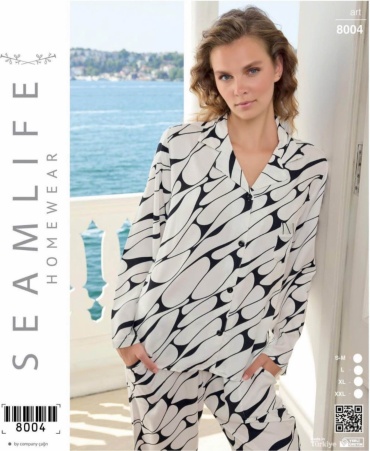 Пижама Seamlife черный, белый