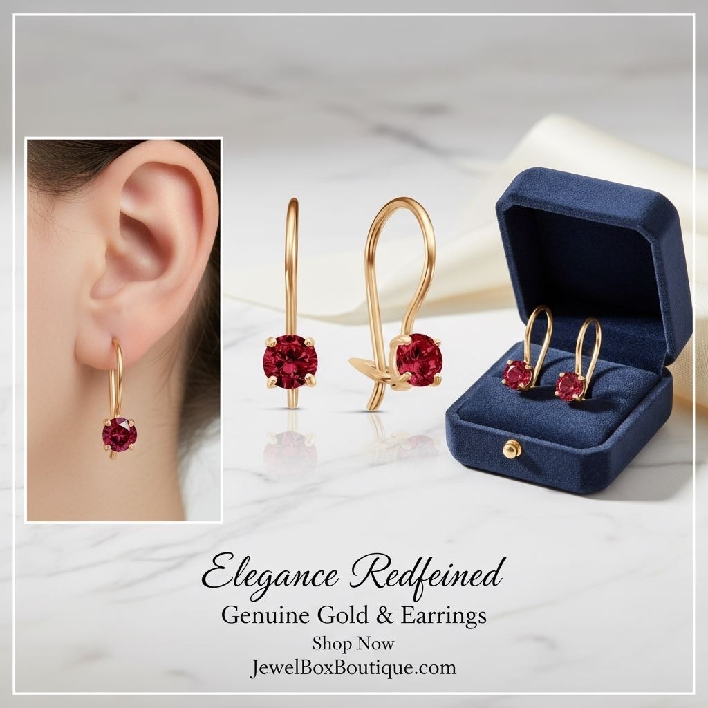 Серьги GoldenGolds G-G920428228 вес 1 г золото, фианит