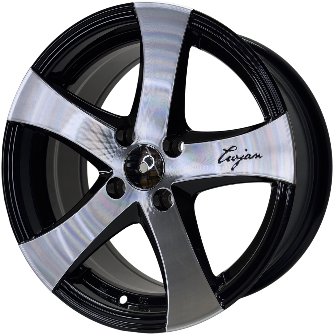 Yixing 5843 WestWheelsShop 7x15/4x100 D67.1 ET30 4 диска черный, хром